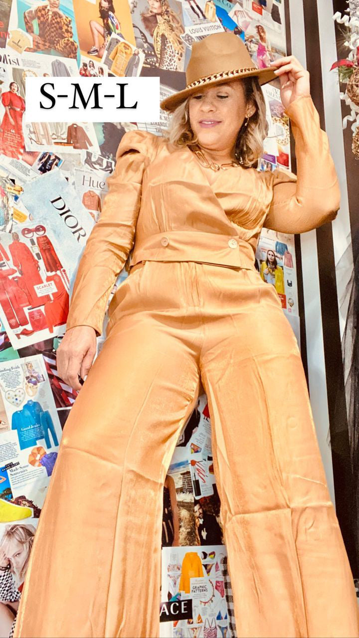 A. Peach pants set