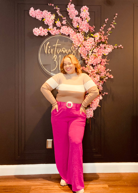 palazzo pink pants
