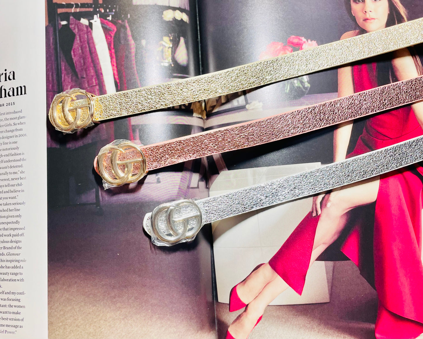 Glitter belt set