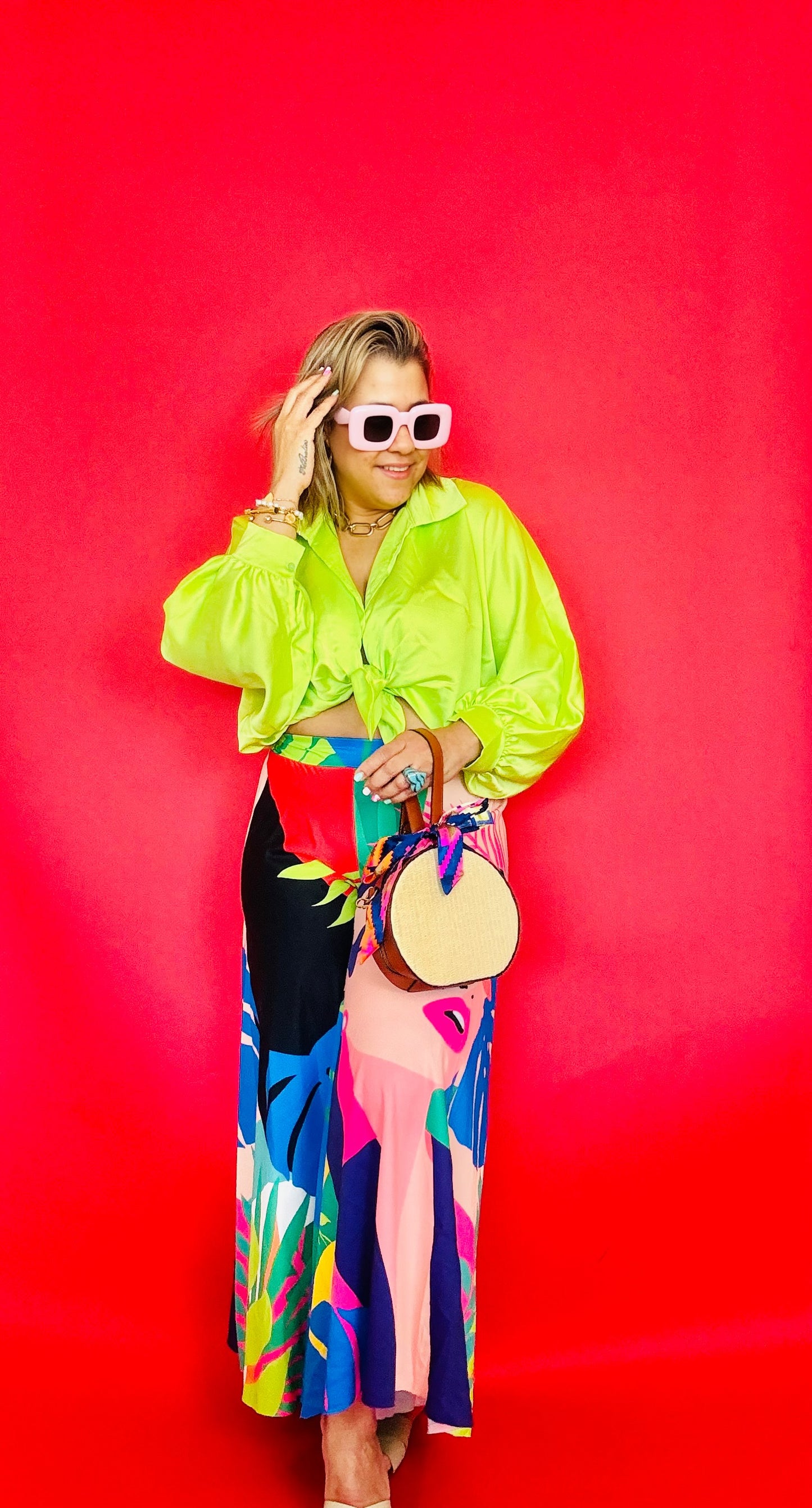 Silk apple top
