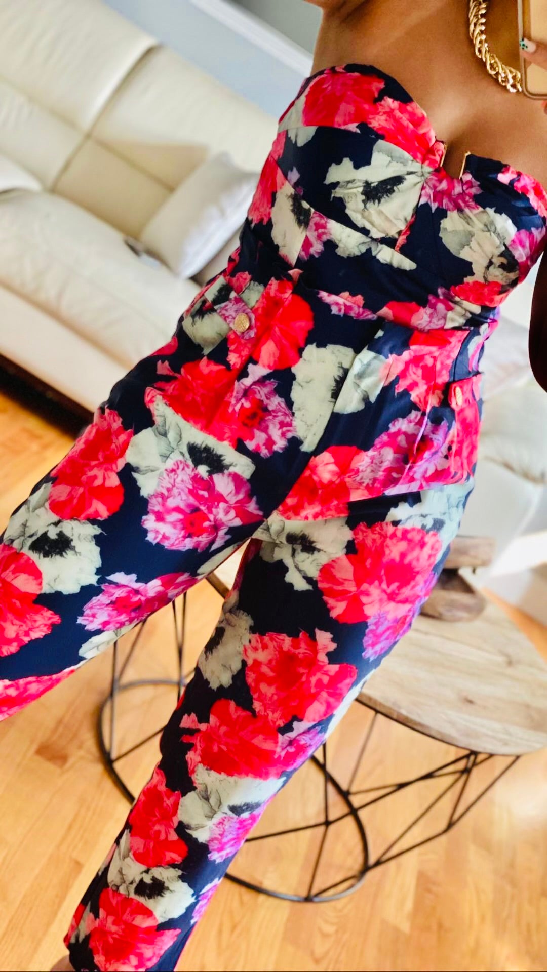 Floral pants set