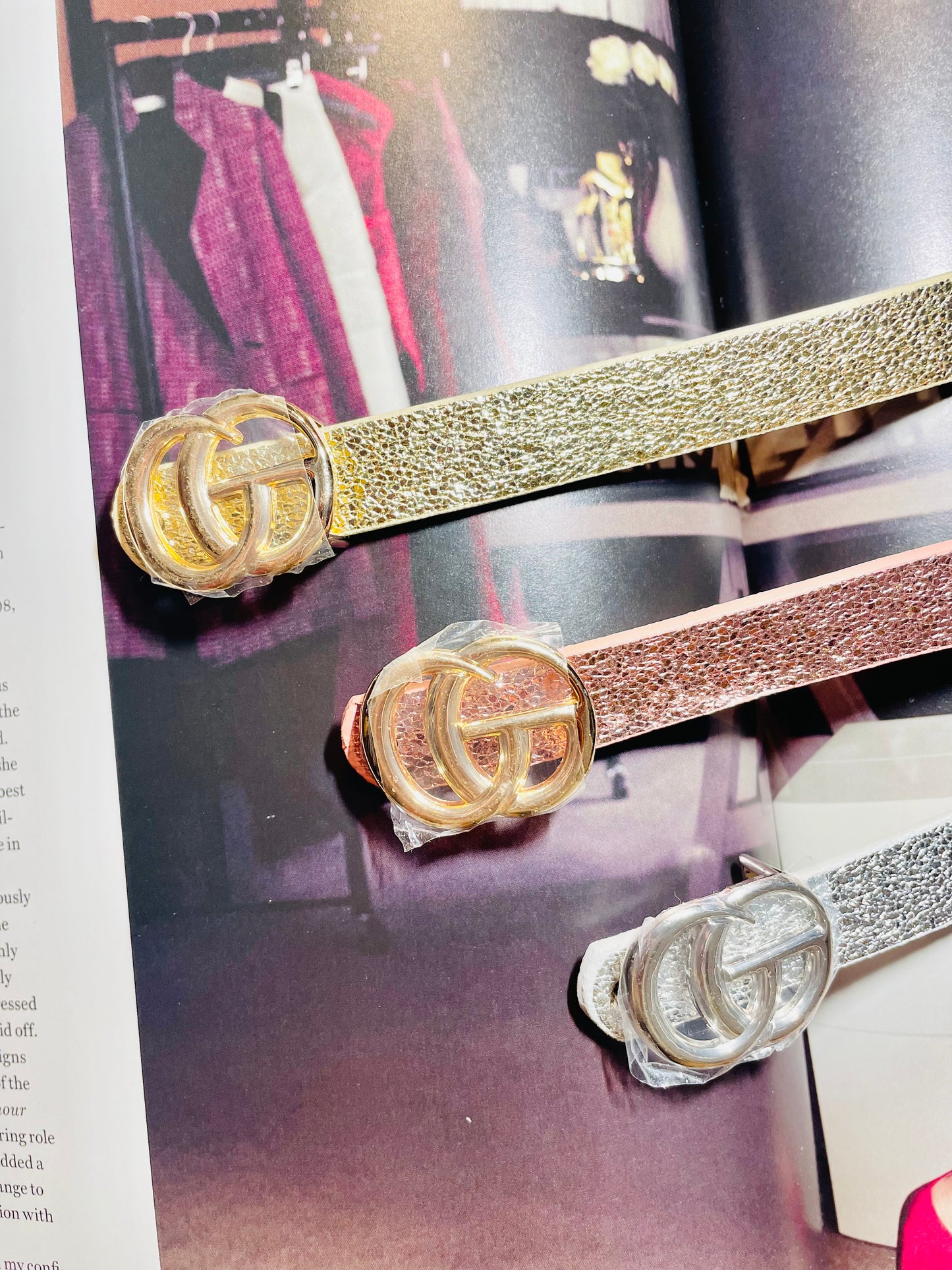 Glitter belt set