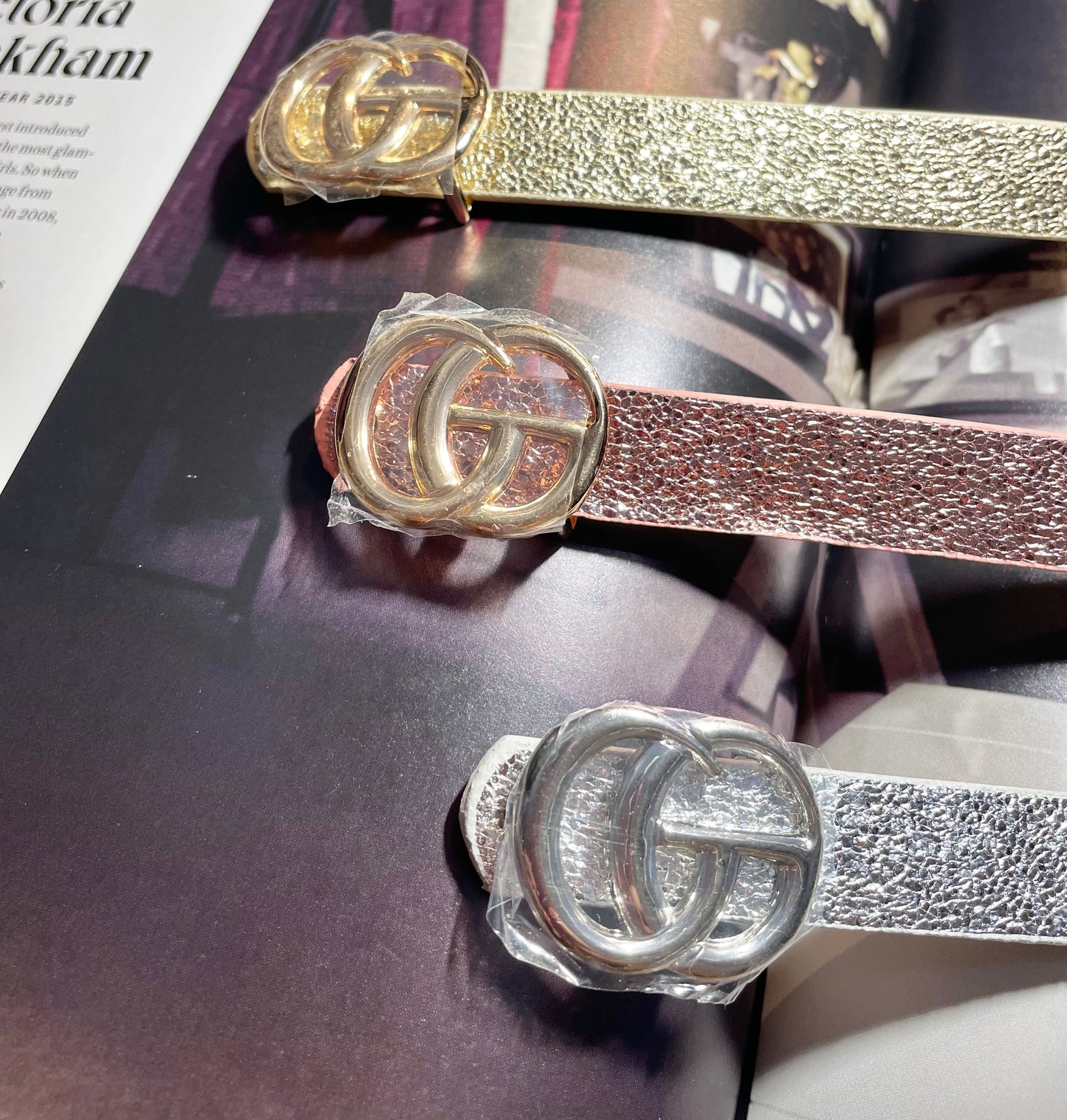 Glitter belt set