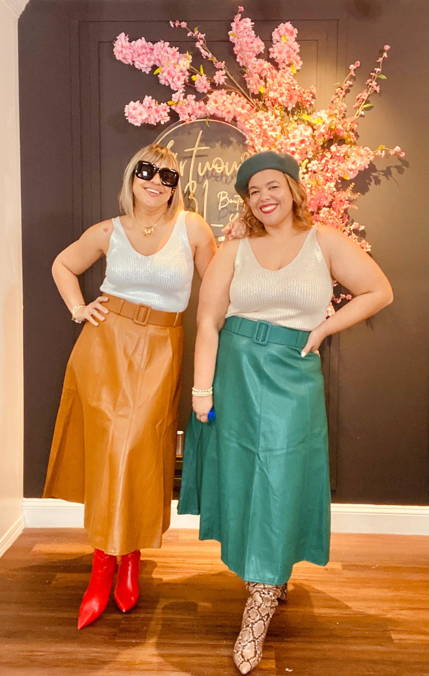 Ito leather skirt