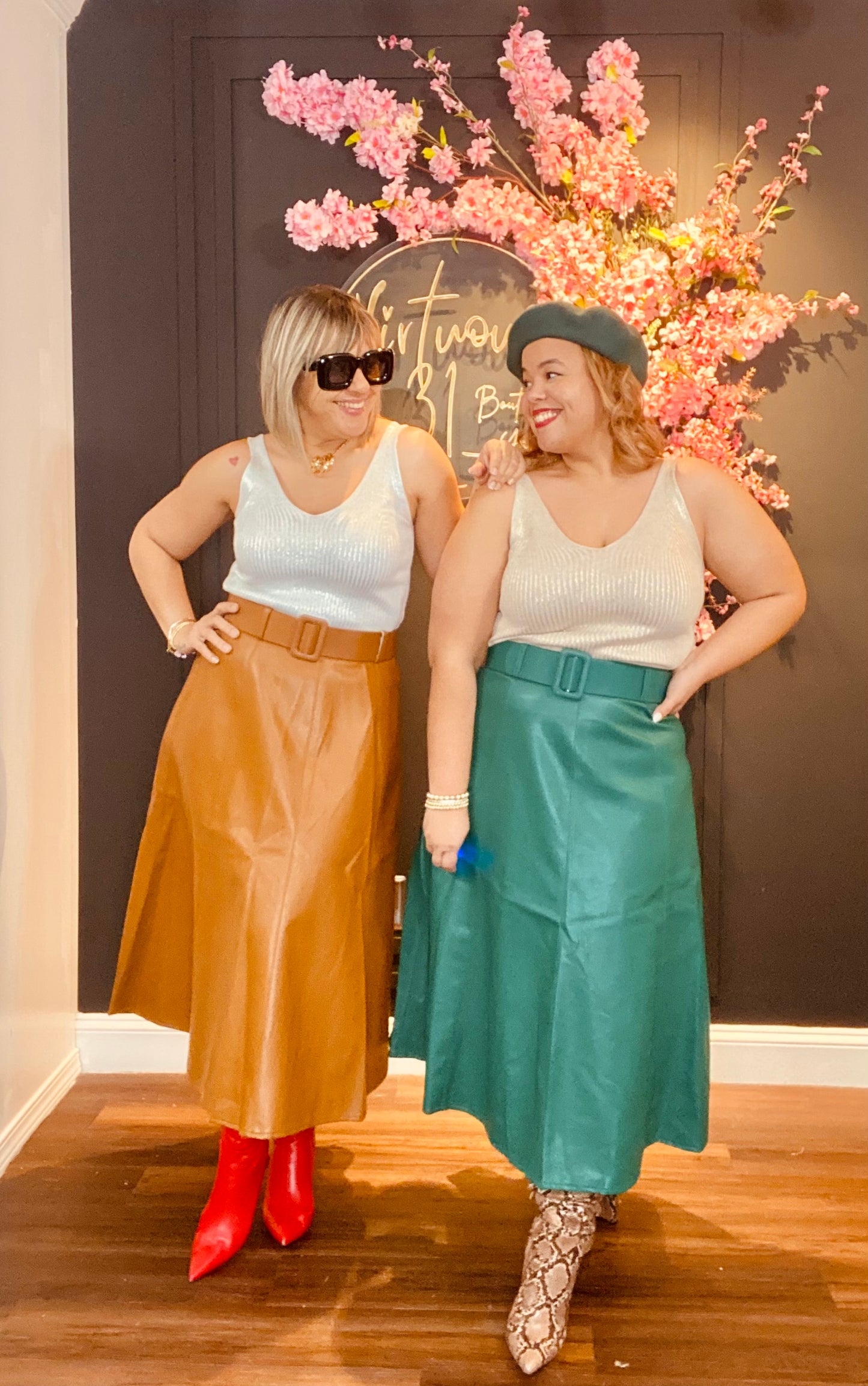 Ito leather skirt