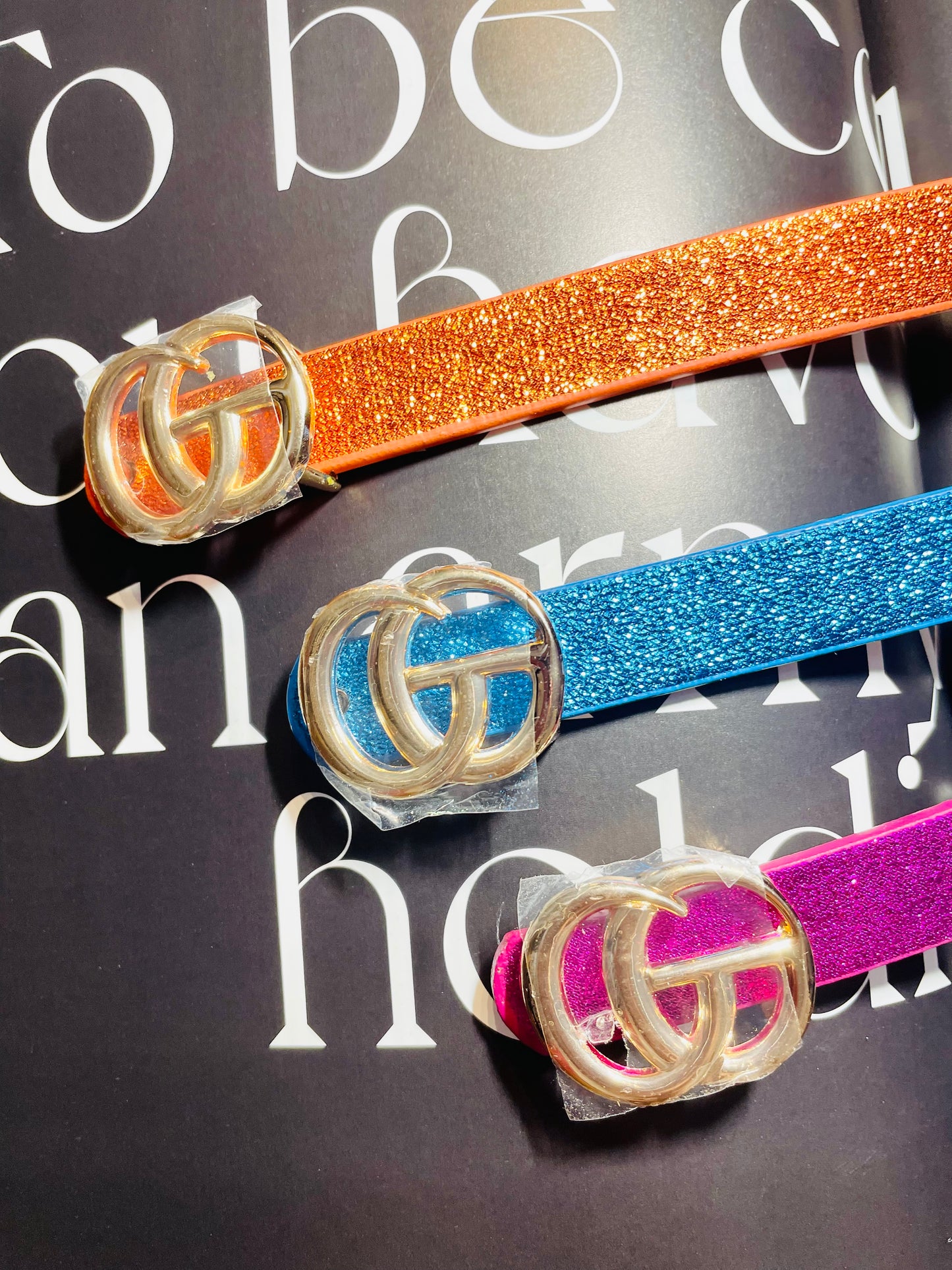 Glitter belt set