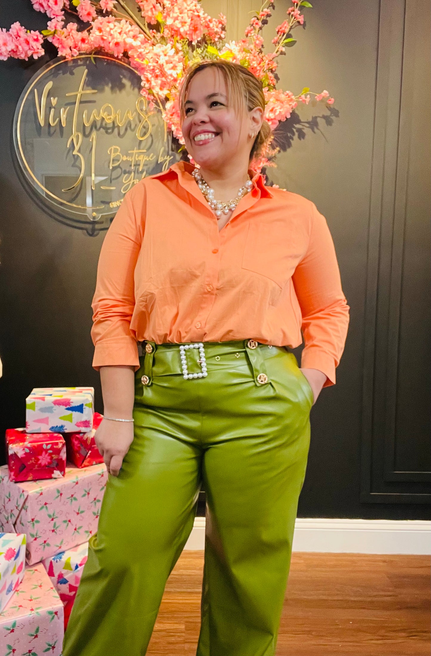 Camila leather pants