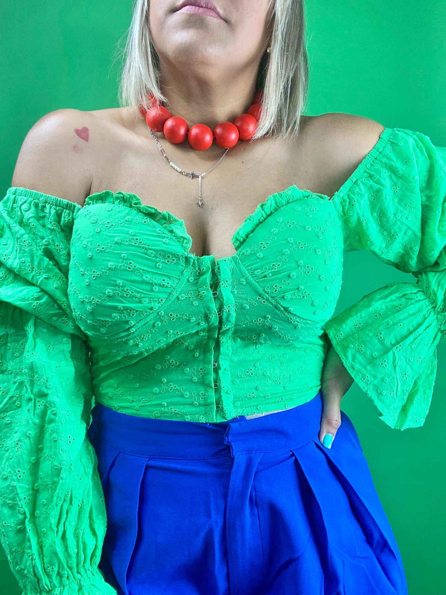 Lace crop top