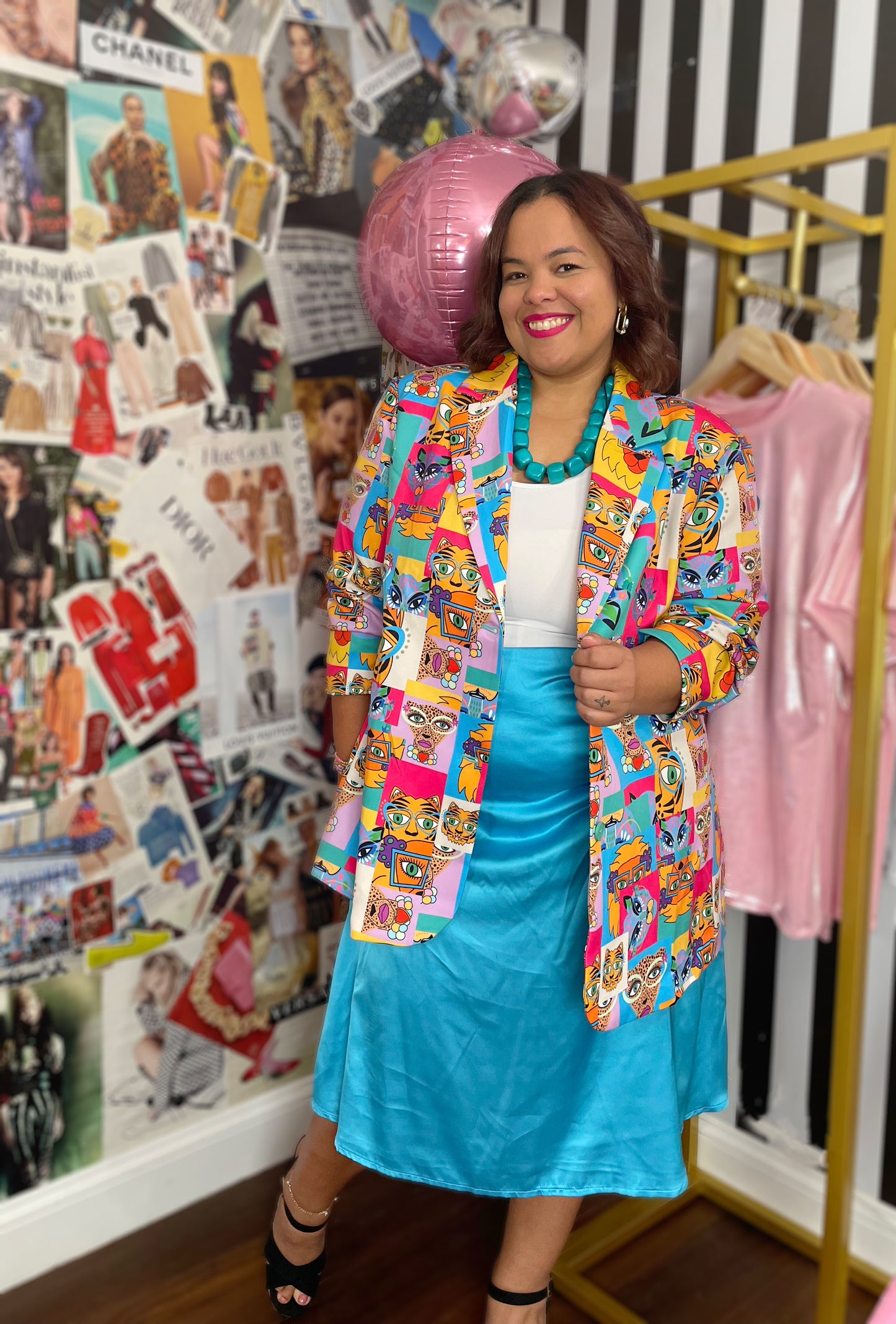 Color ful cheta blazer