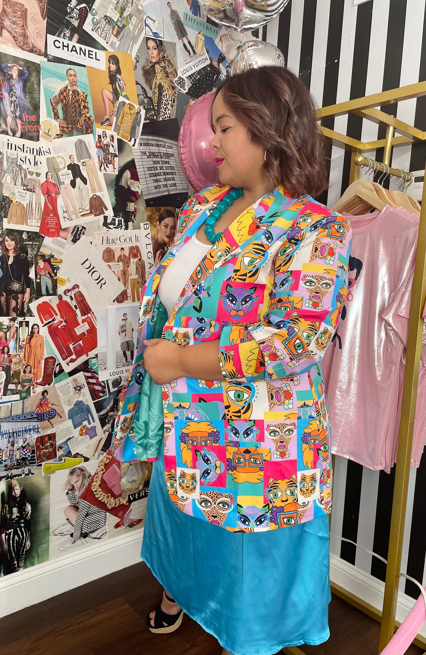 Color ful cheta blazer
