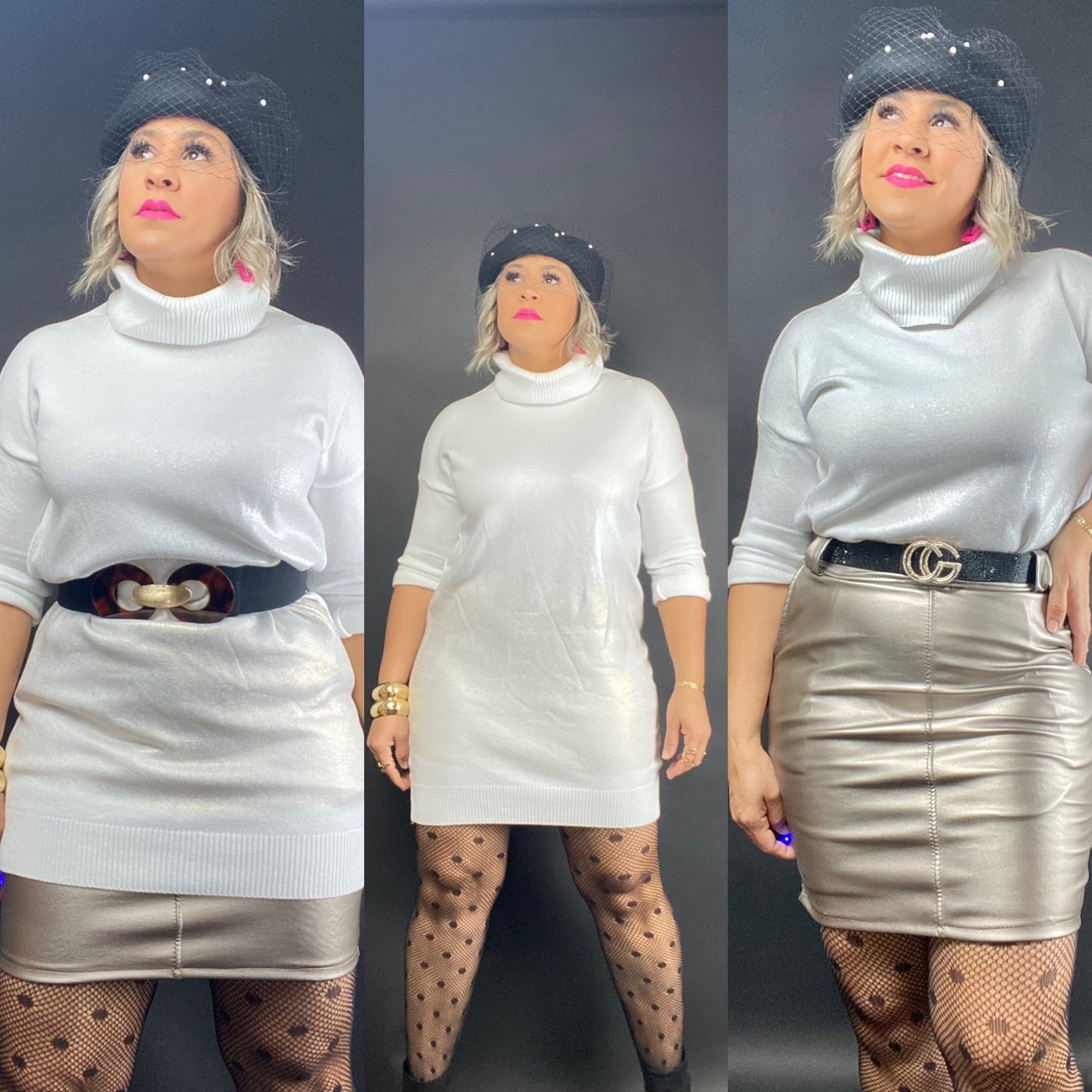 Pu Leather skirt