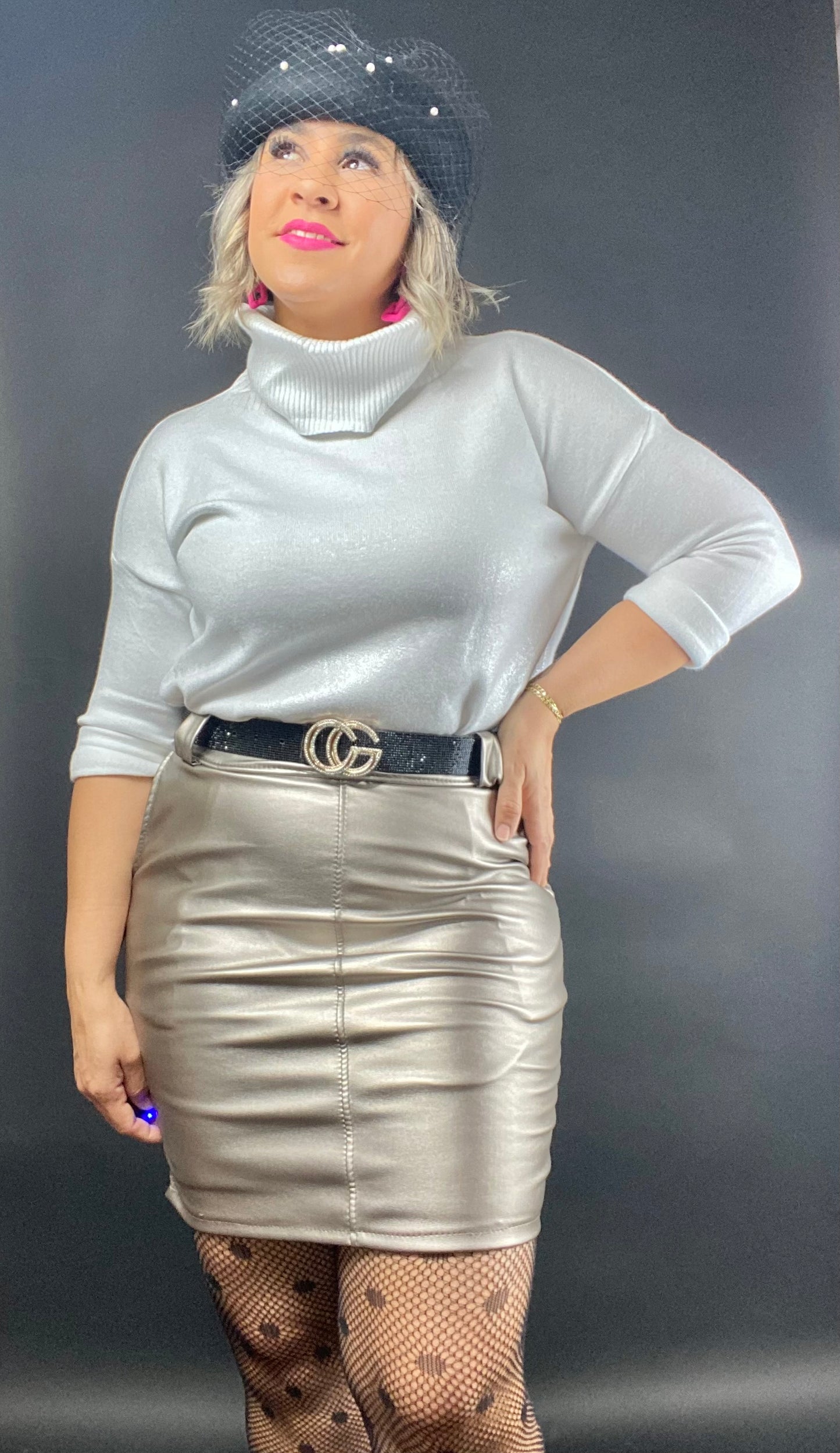 Pu Leather skirt