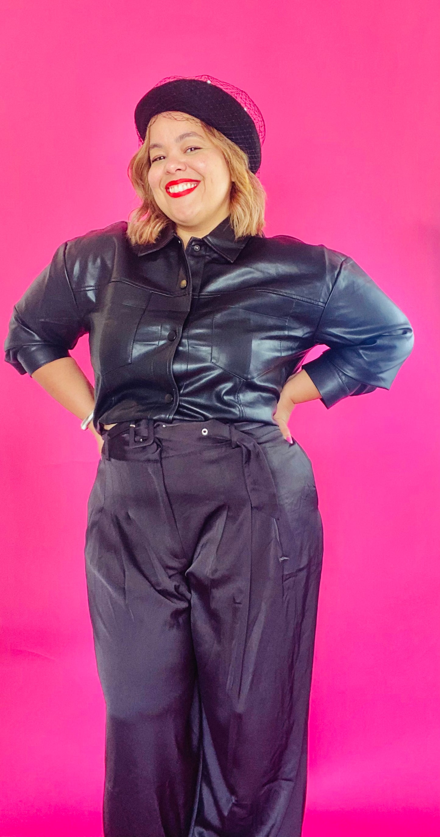 Satin palazzo pants