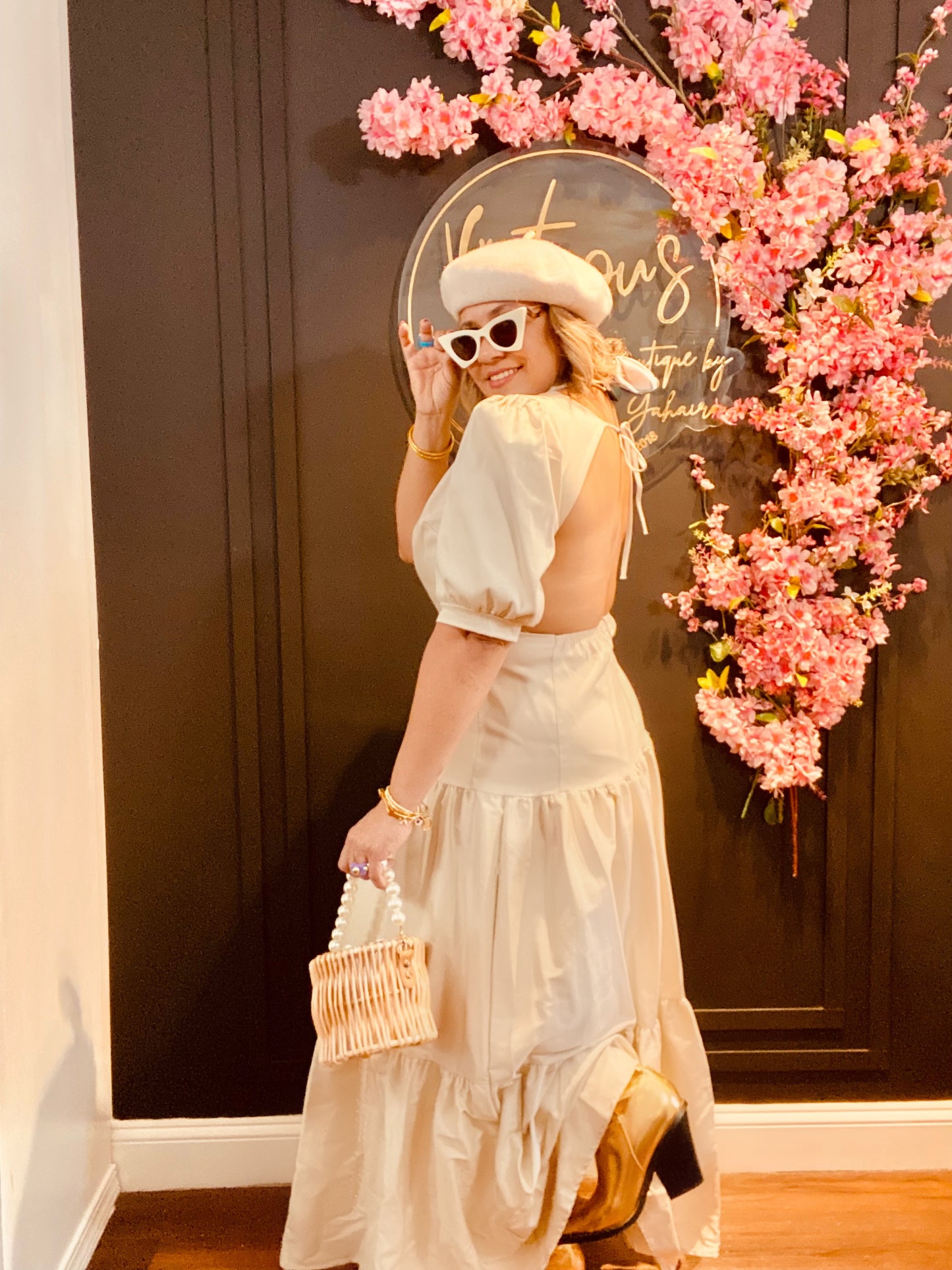 Petals maxi dress