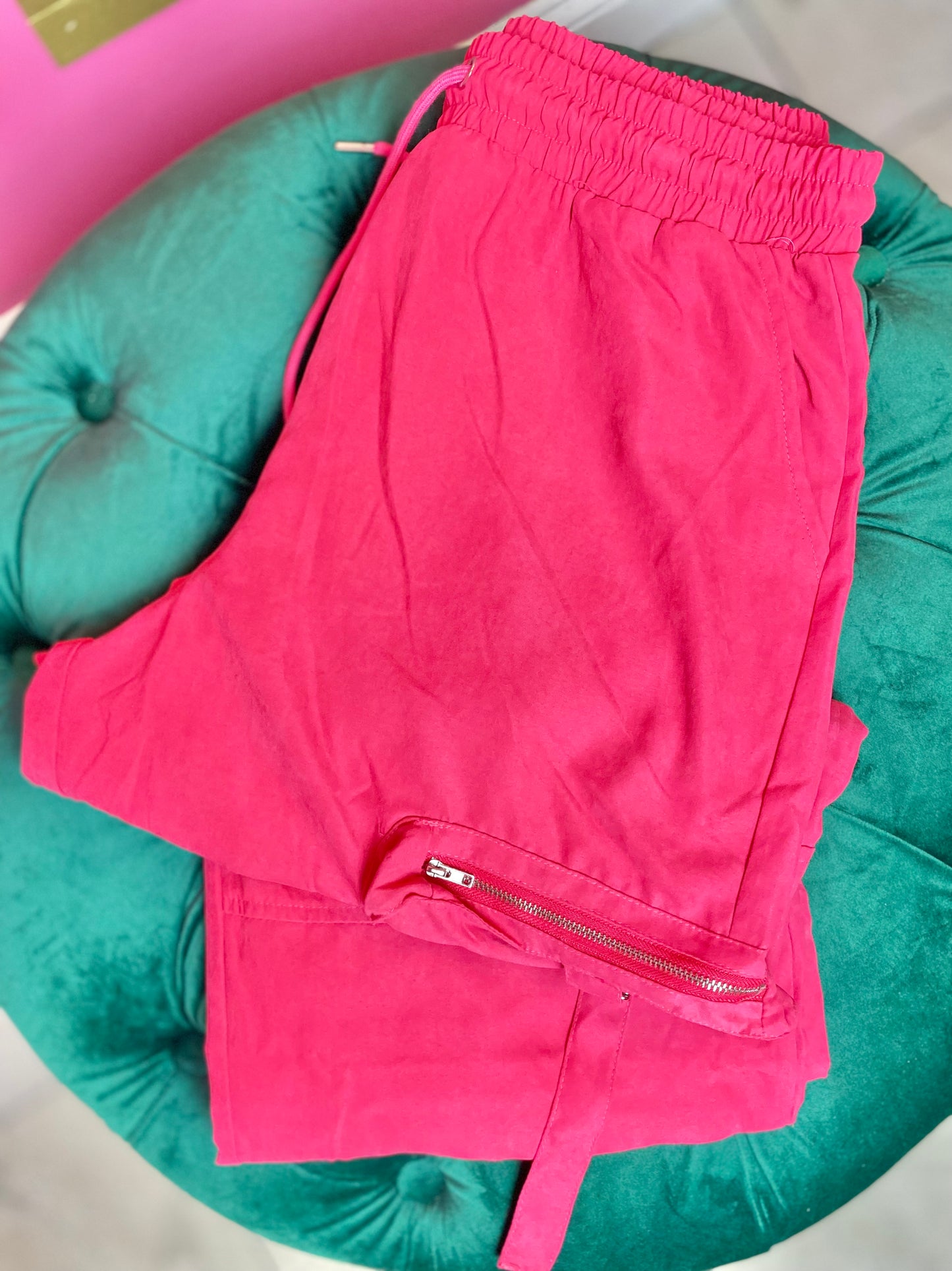 String cargo pants