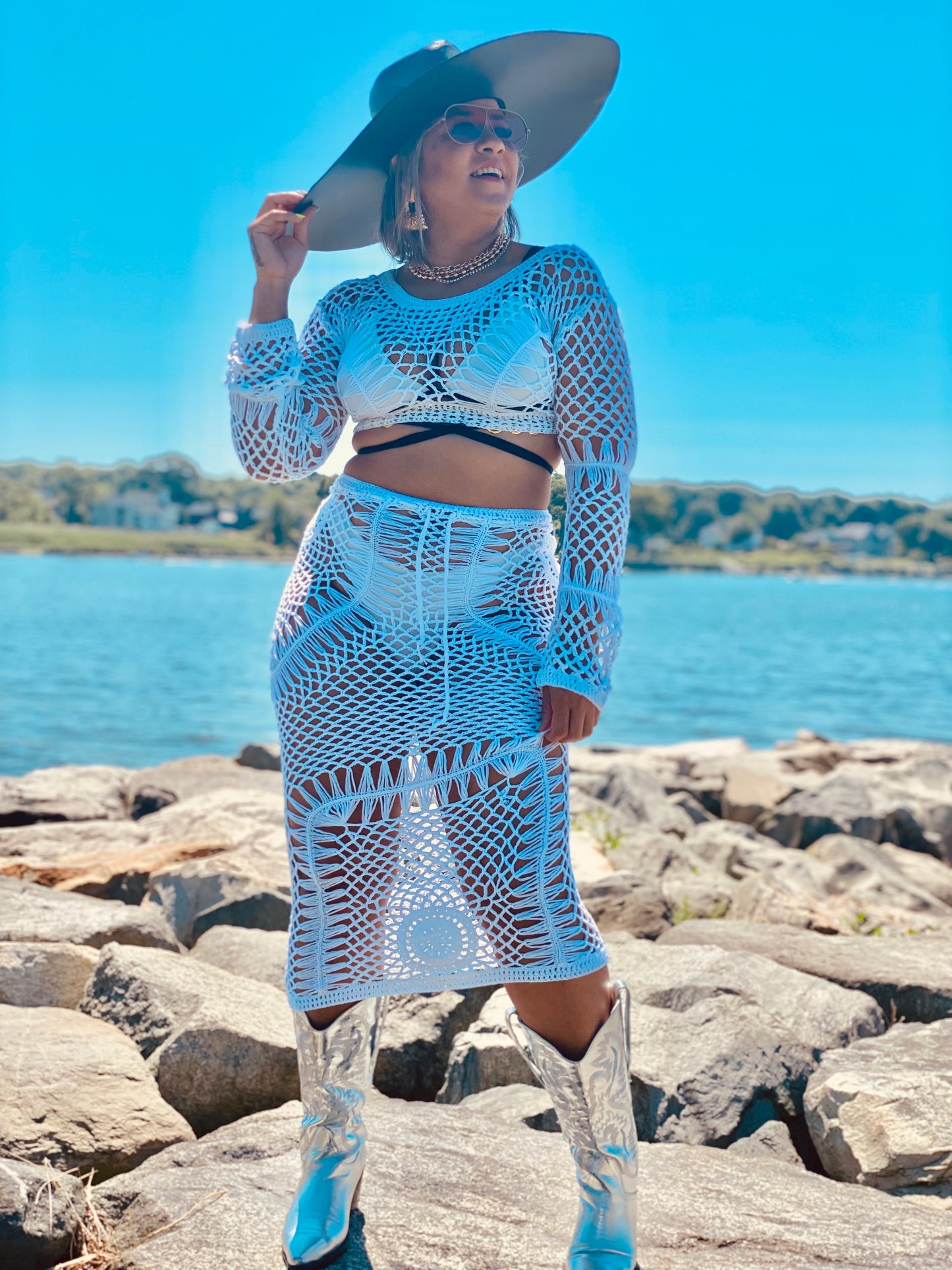 Crochet cover up