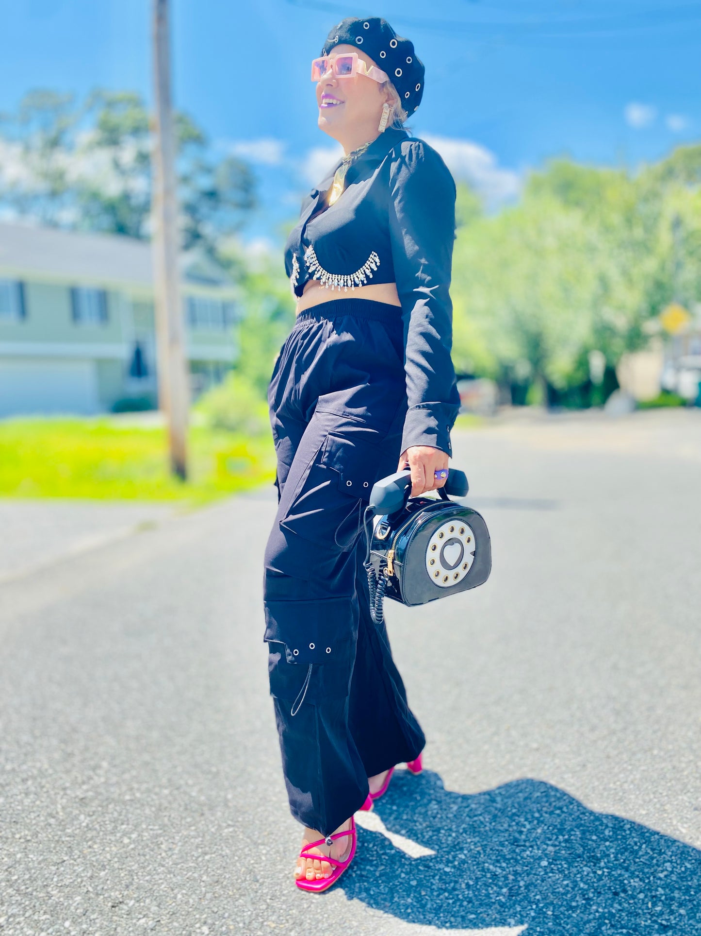 Black cargo pants