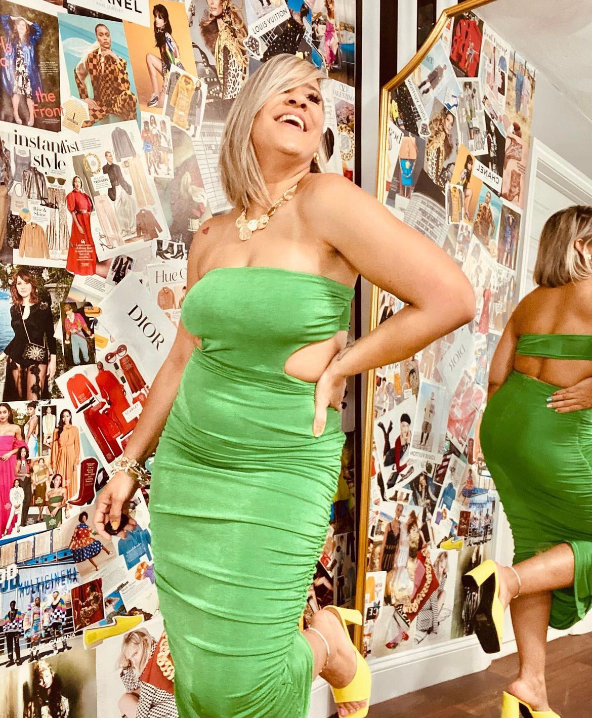 Sage blanc dress