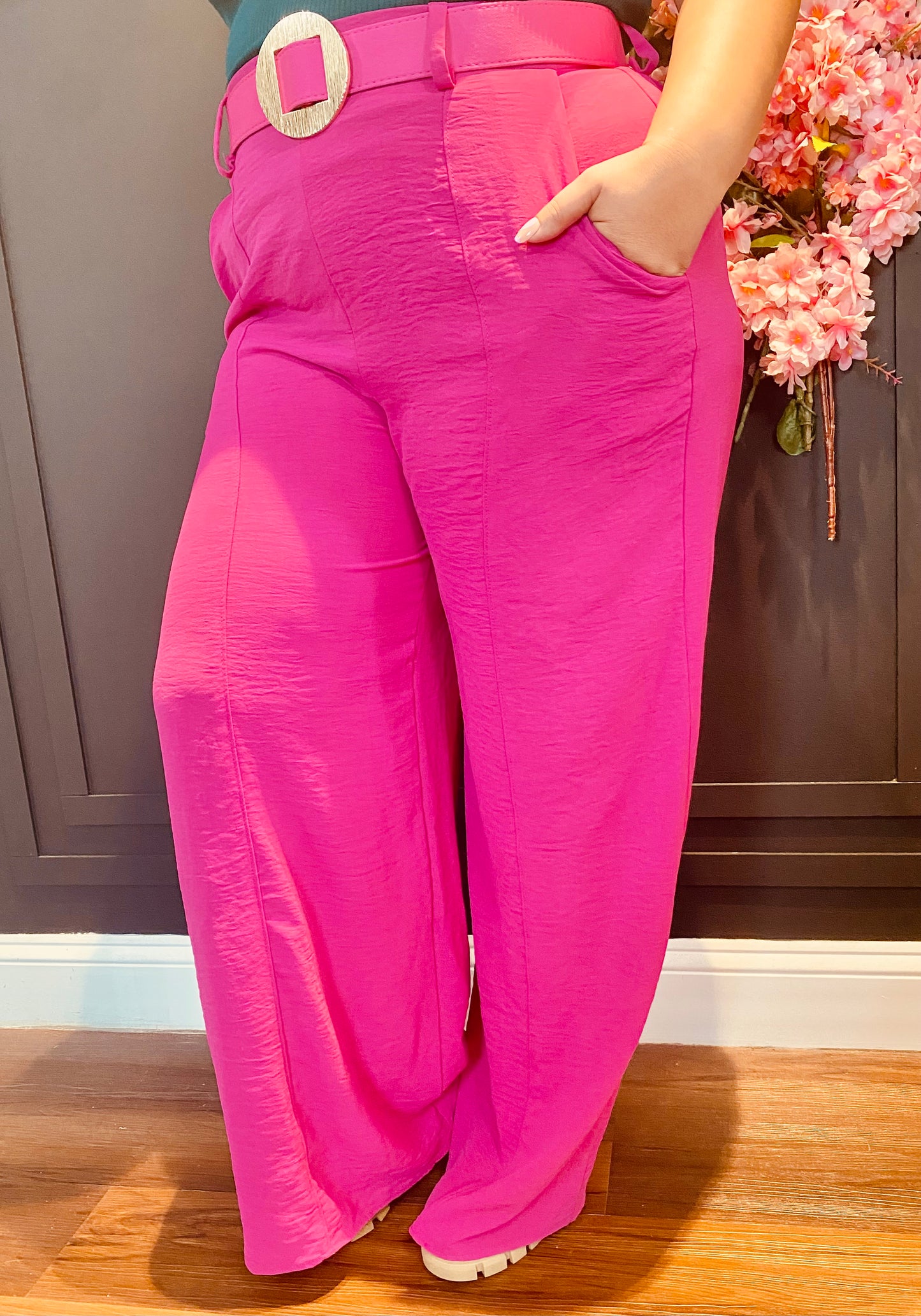 palazzo pink pants