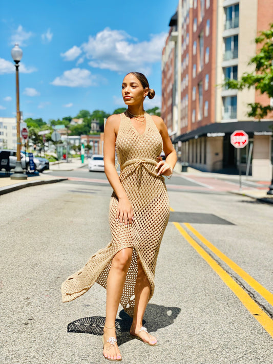 Cover up crochet dress