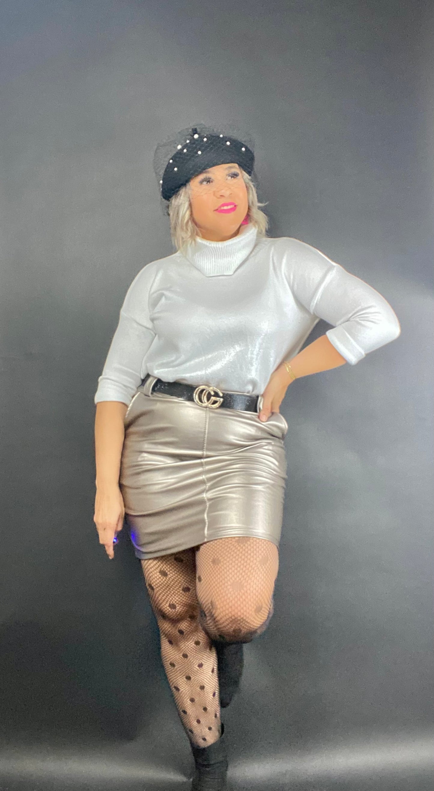 Pu Leather skirt