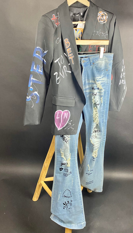 Urbano bell bottom denim pant