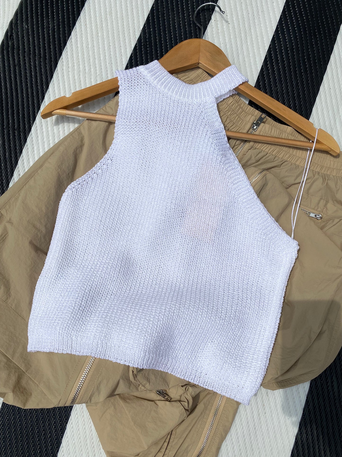 White tank top