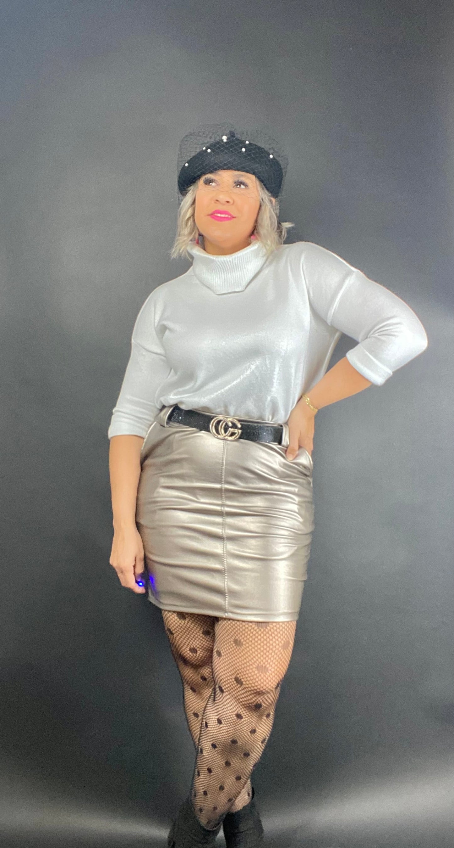 Pu Leather skirt