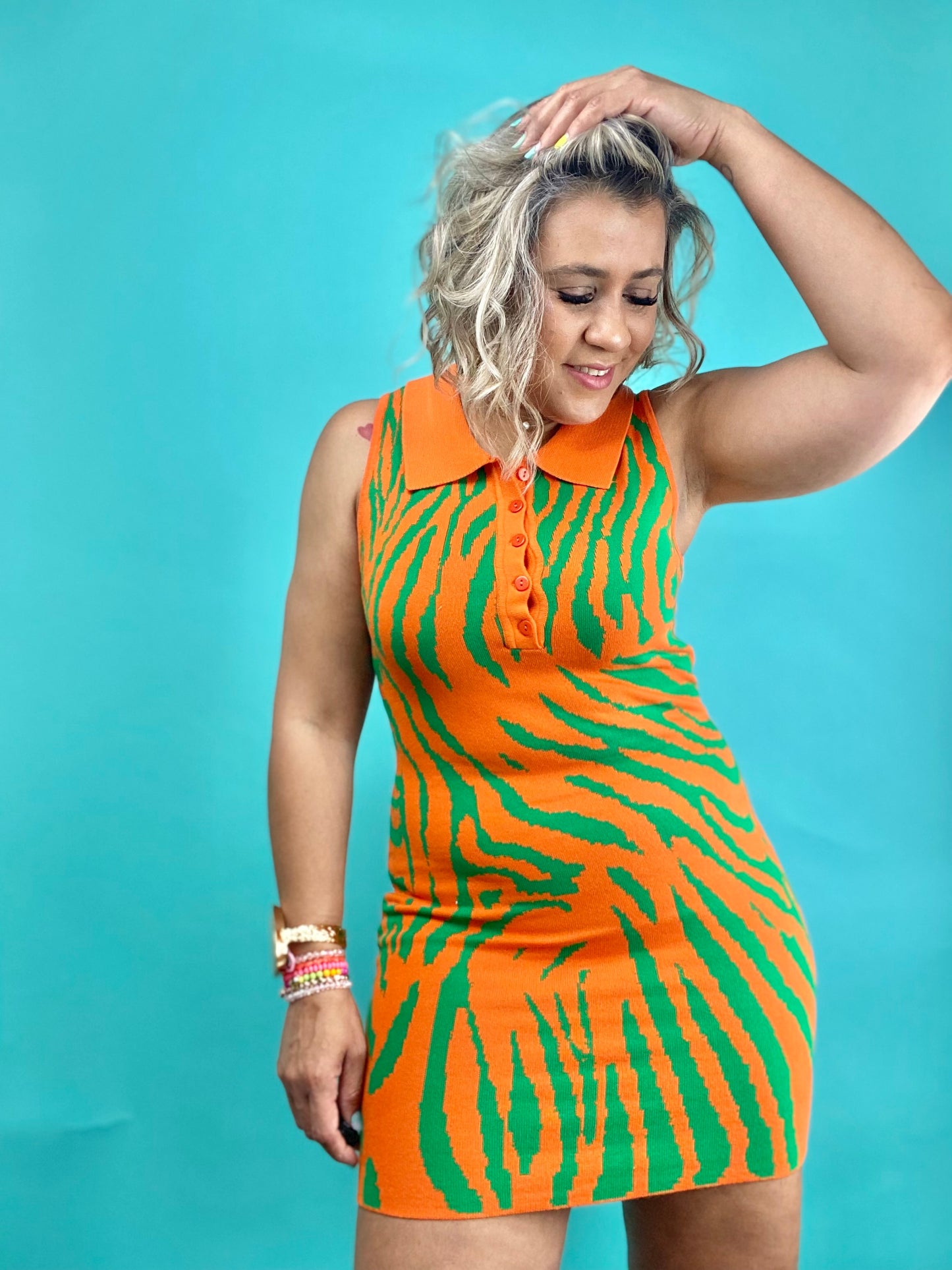 Zebra Pencil Dress