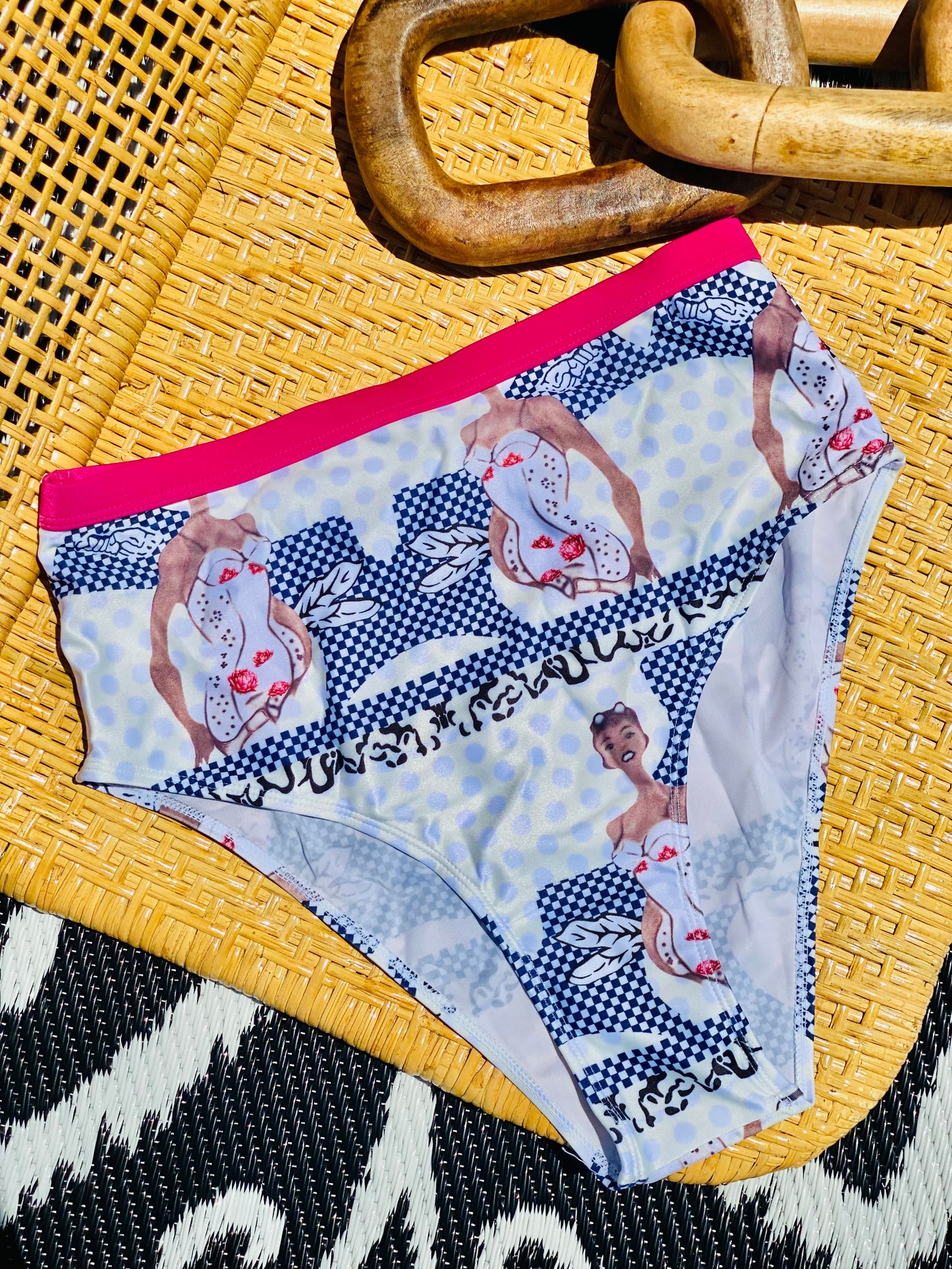 Retro Long- sleeved Swimsuit