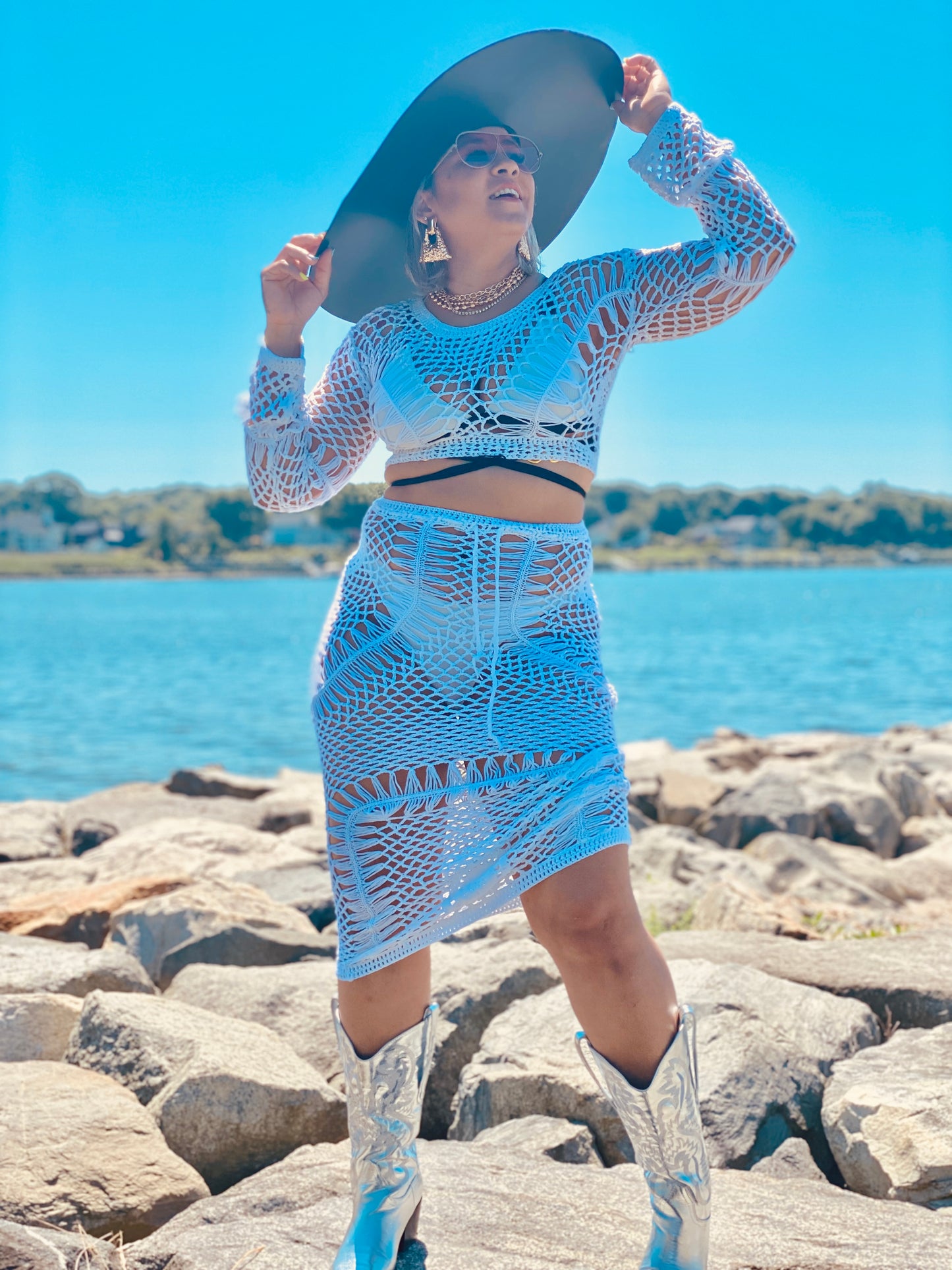 Crochet cover up