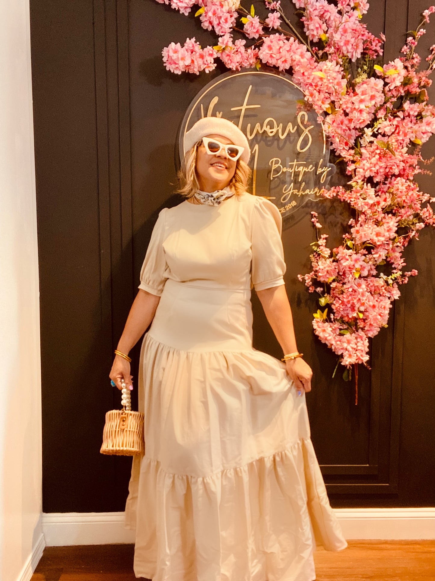 Petals maxi dress