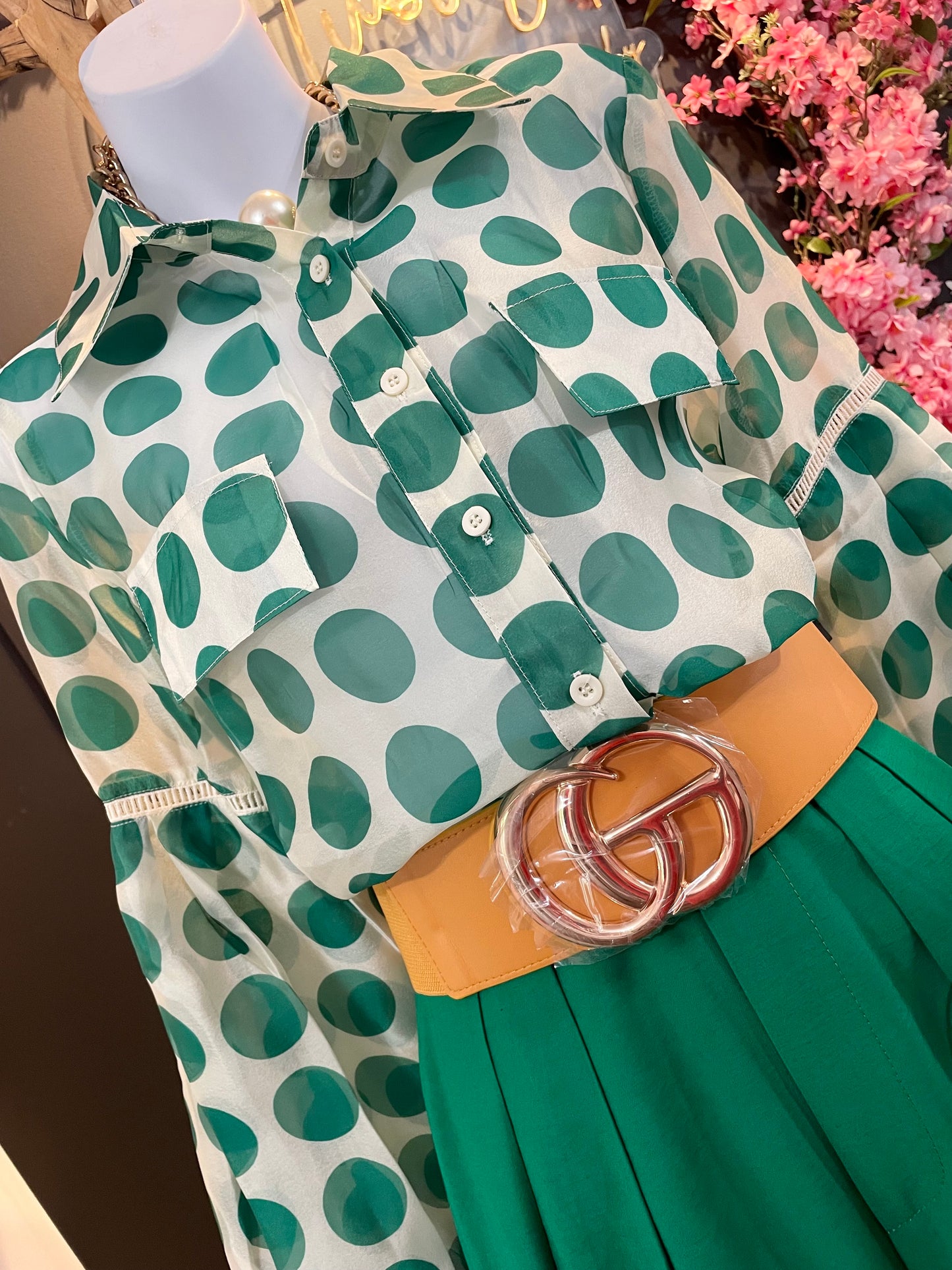 Ira polka dots blouse