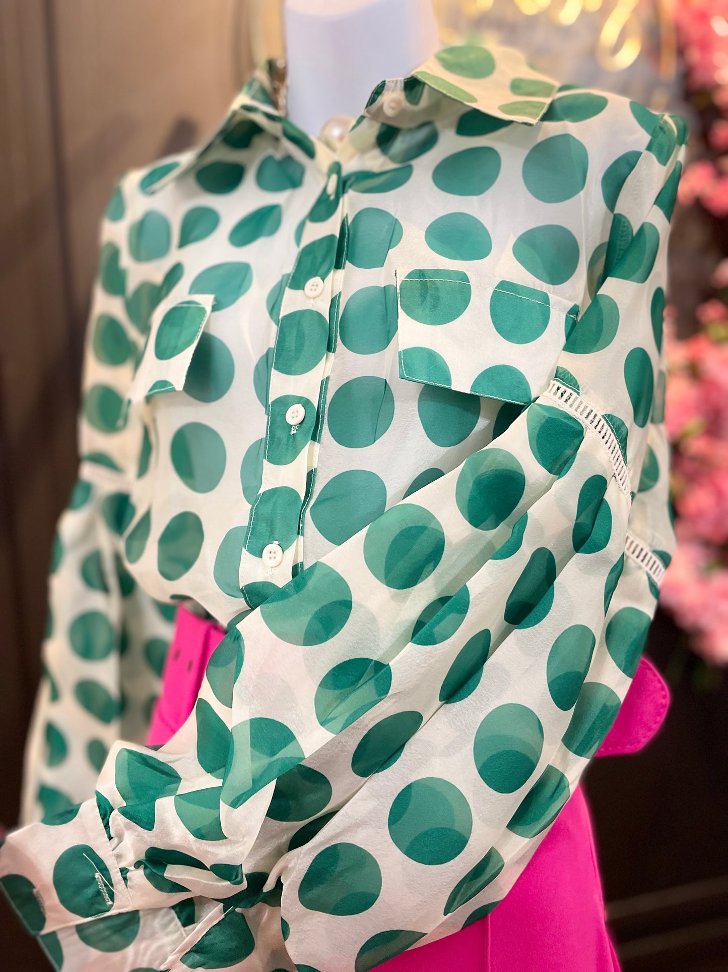 Ira polka dots blouse