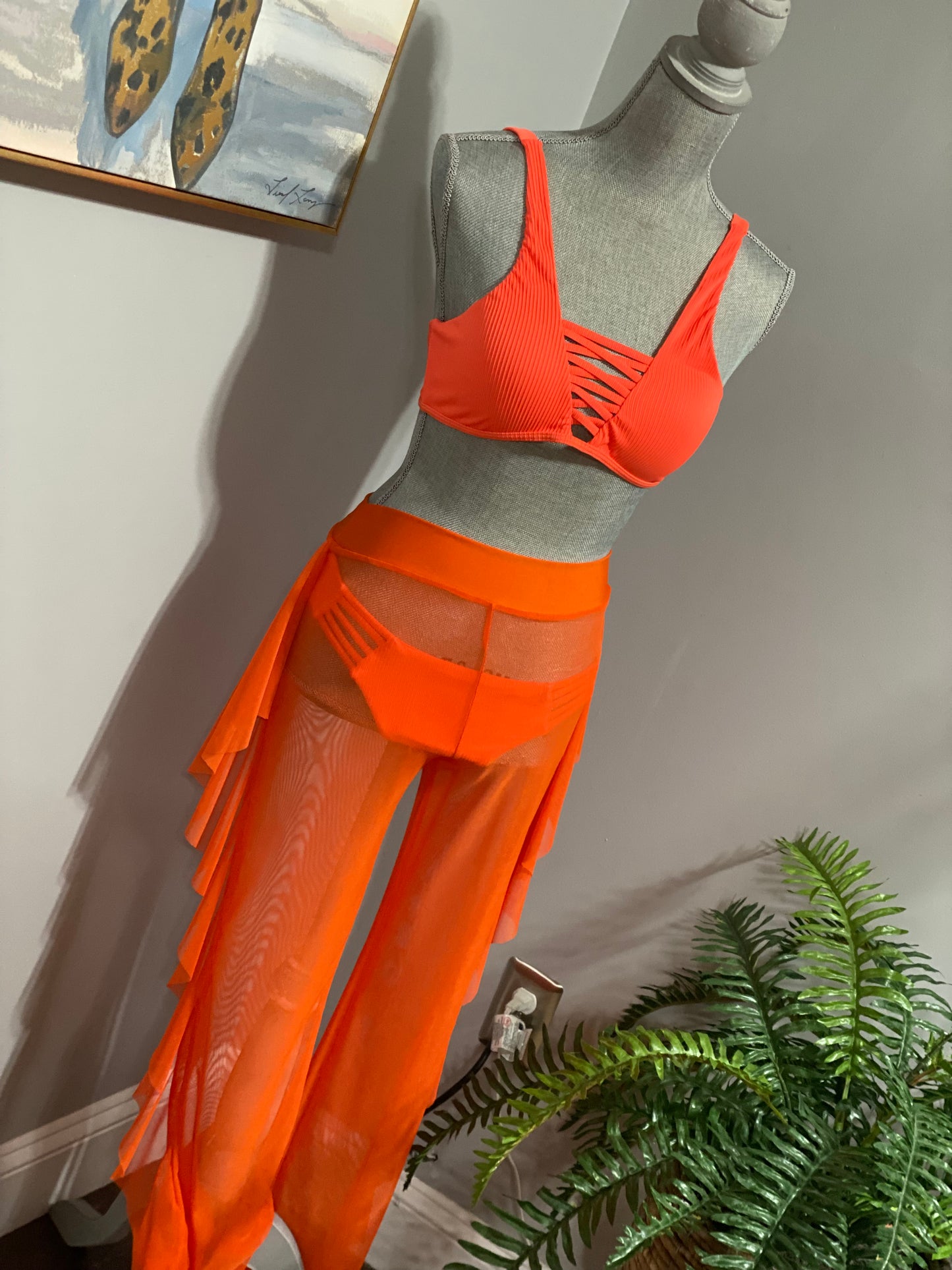 Mesh pats cover up