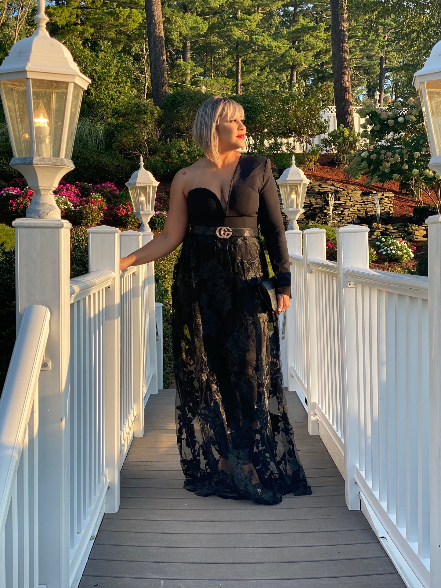 Lace flower jumpsuit