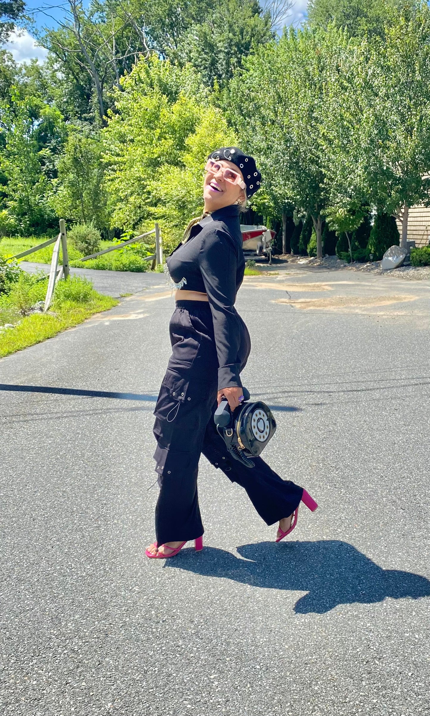 Black cargo pants