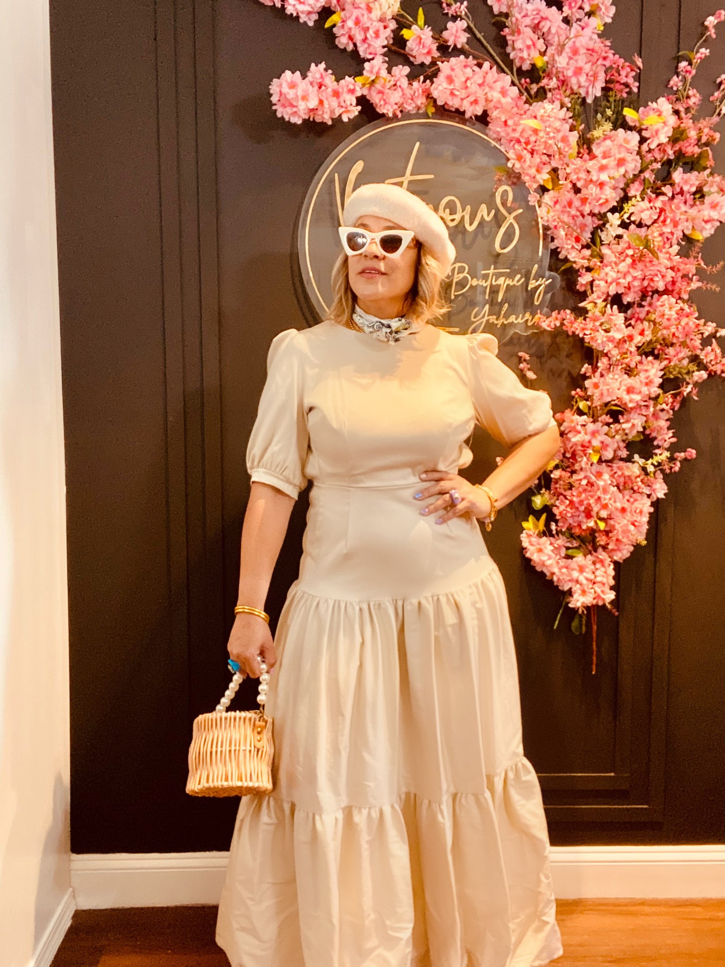 Petals maxi dress