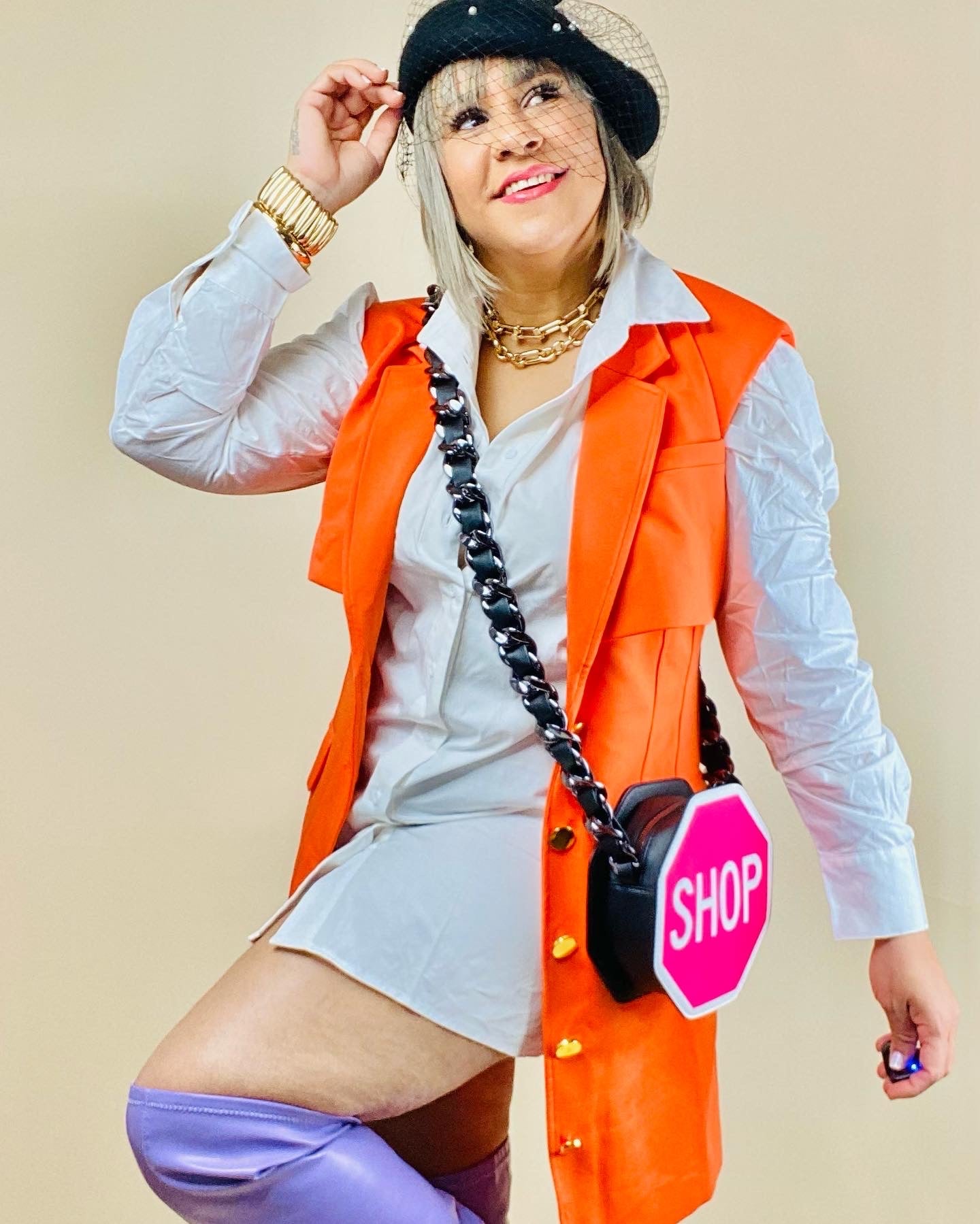 Me she vest blazer dress