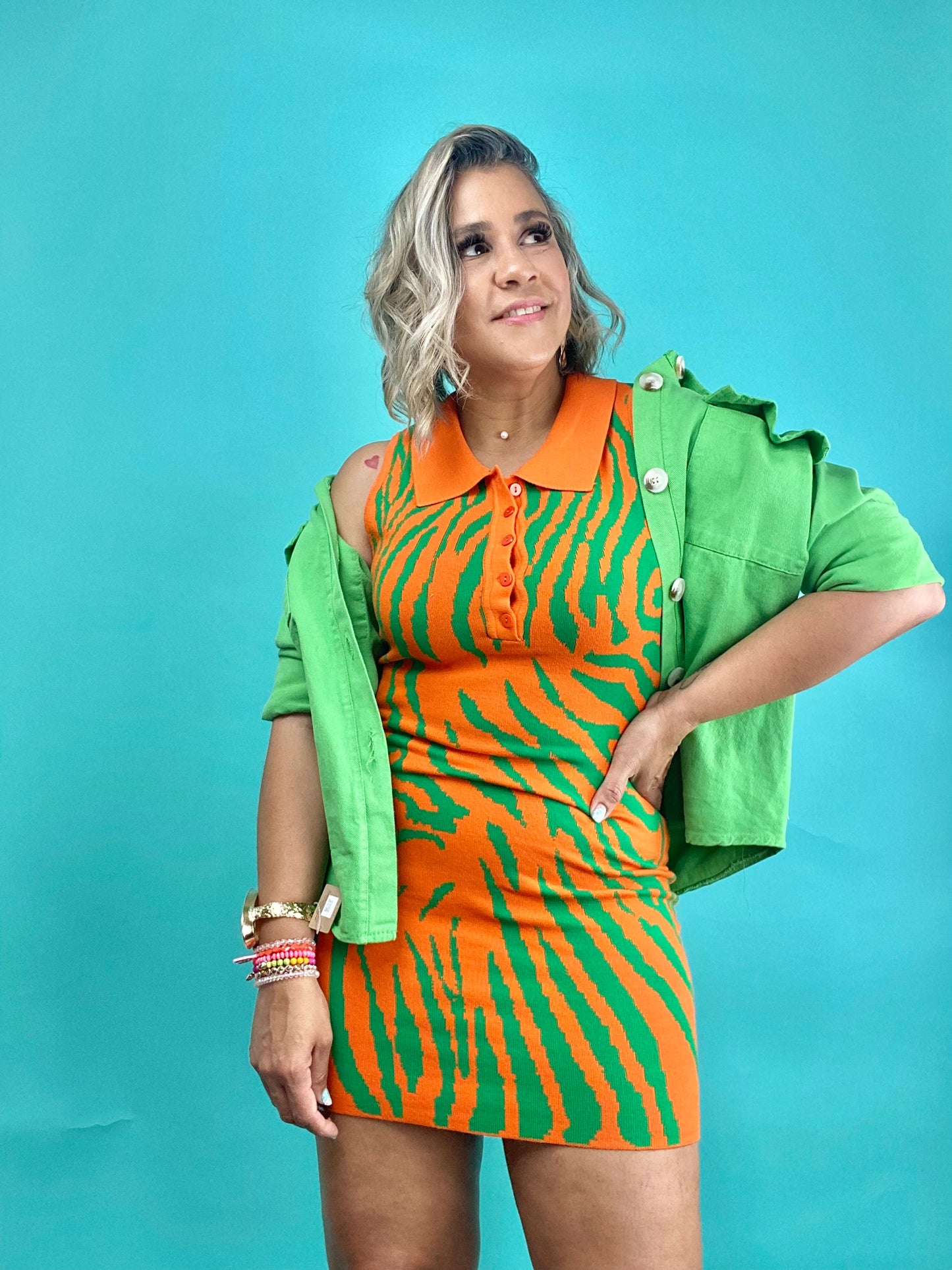 Zebra Pencil Dress