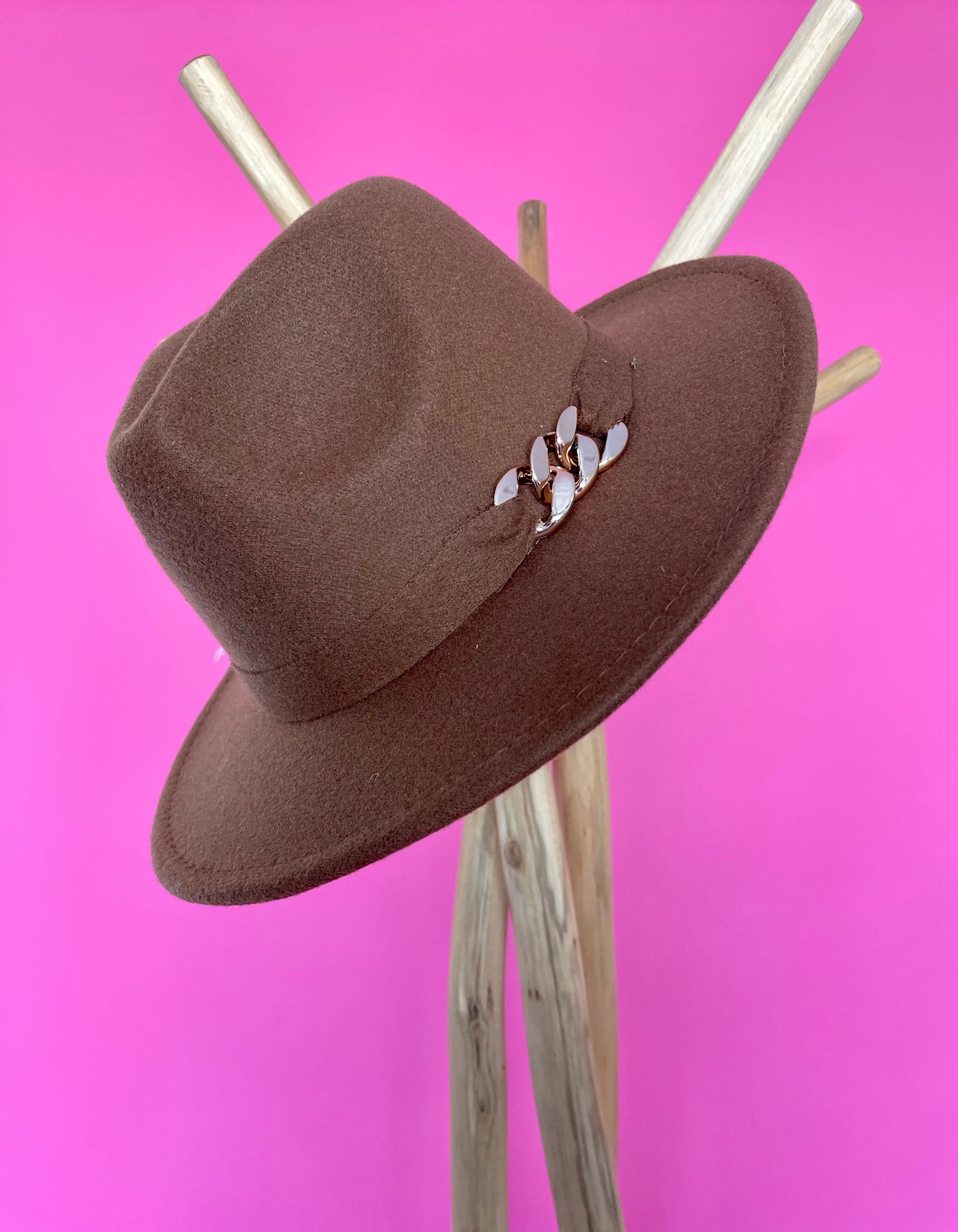 Adriana brown hat